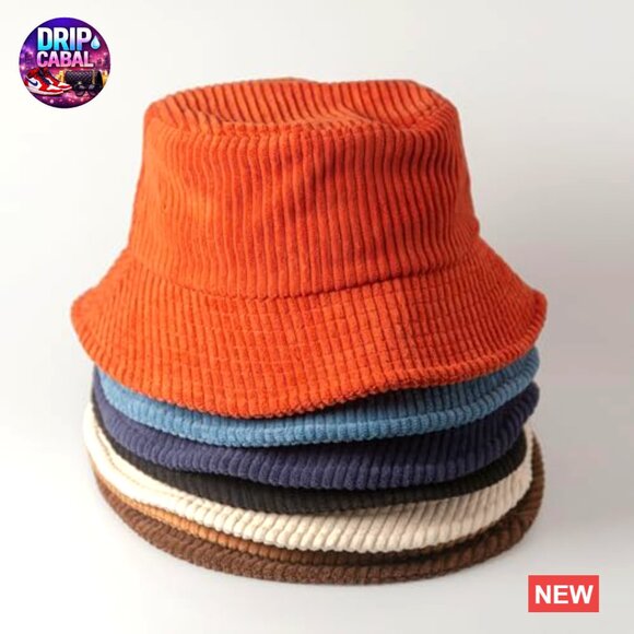 Corduroy Bucket Hat with Adjustable Strap, UPF 50+ Sun Protection main image 5